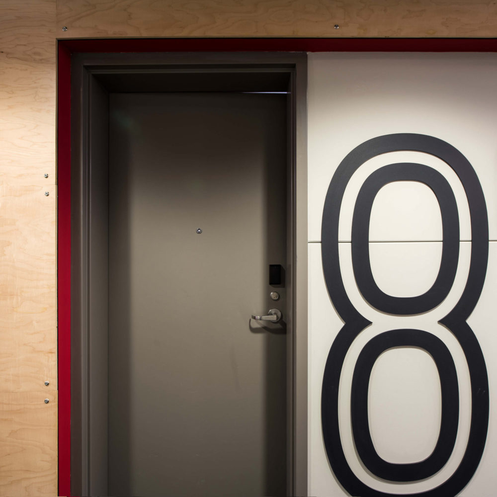 50 50 stairwell door wayfinding