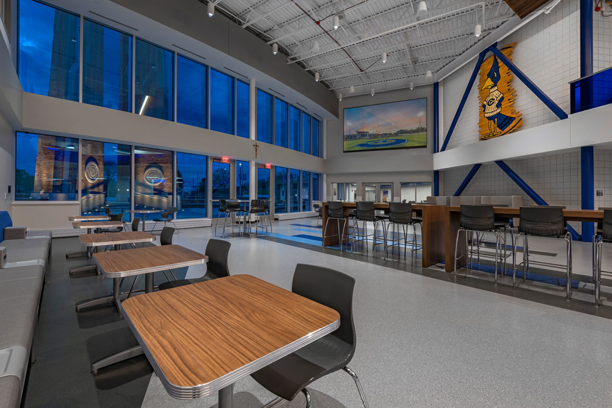 Creighton Preparatory High School Lannon Learning Commons and Bell Tower