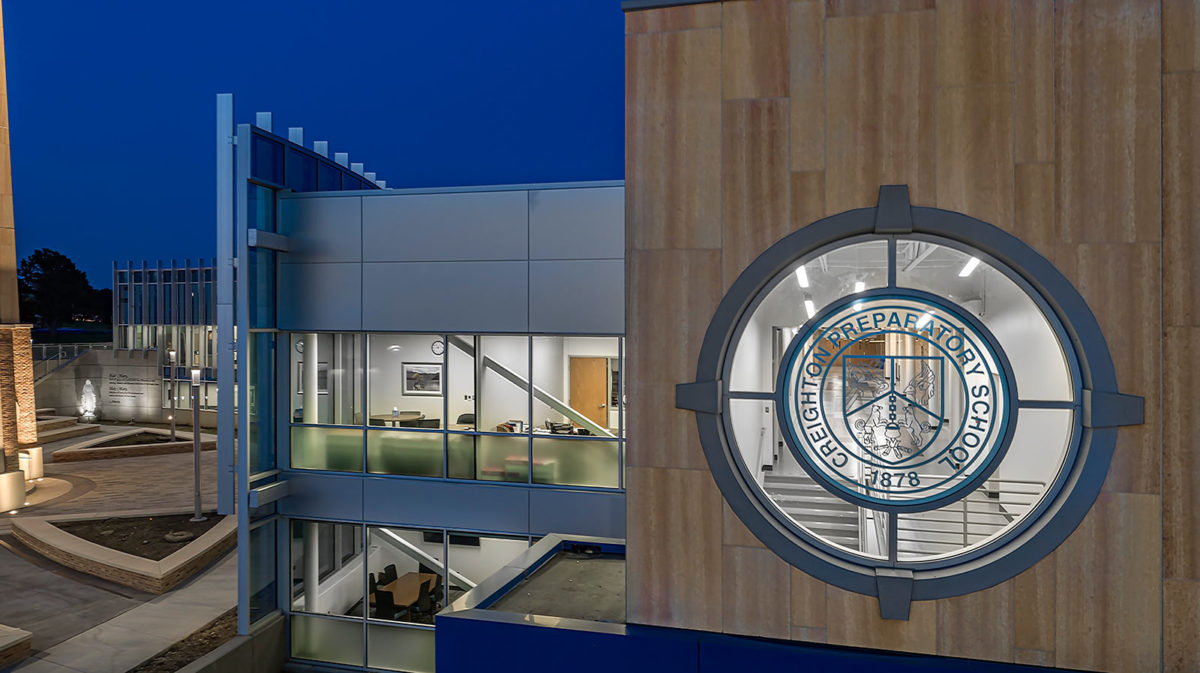Creighton Preparatory High School Lannon Learning Commons and Bell Tower
