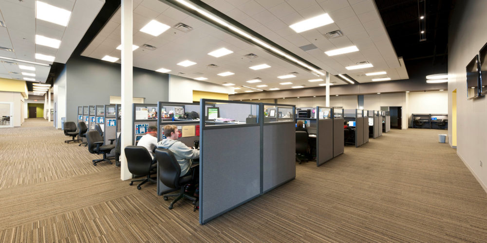 Gallup Interviewing Center Cubicles