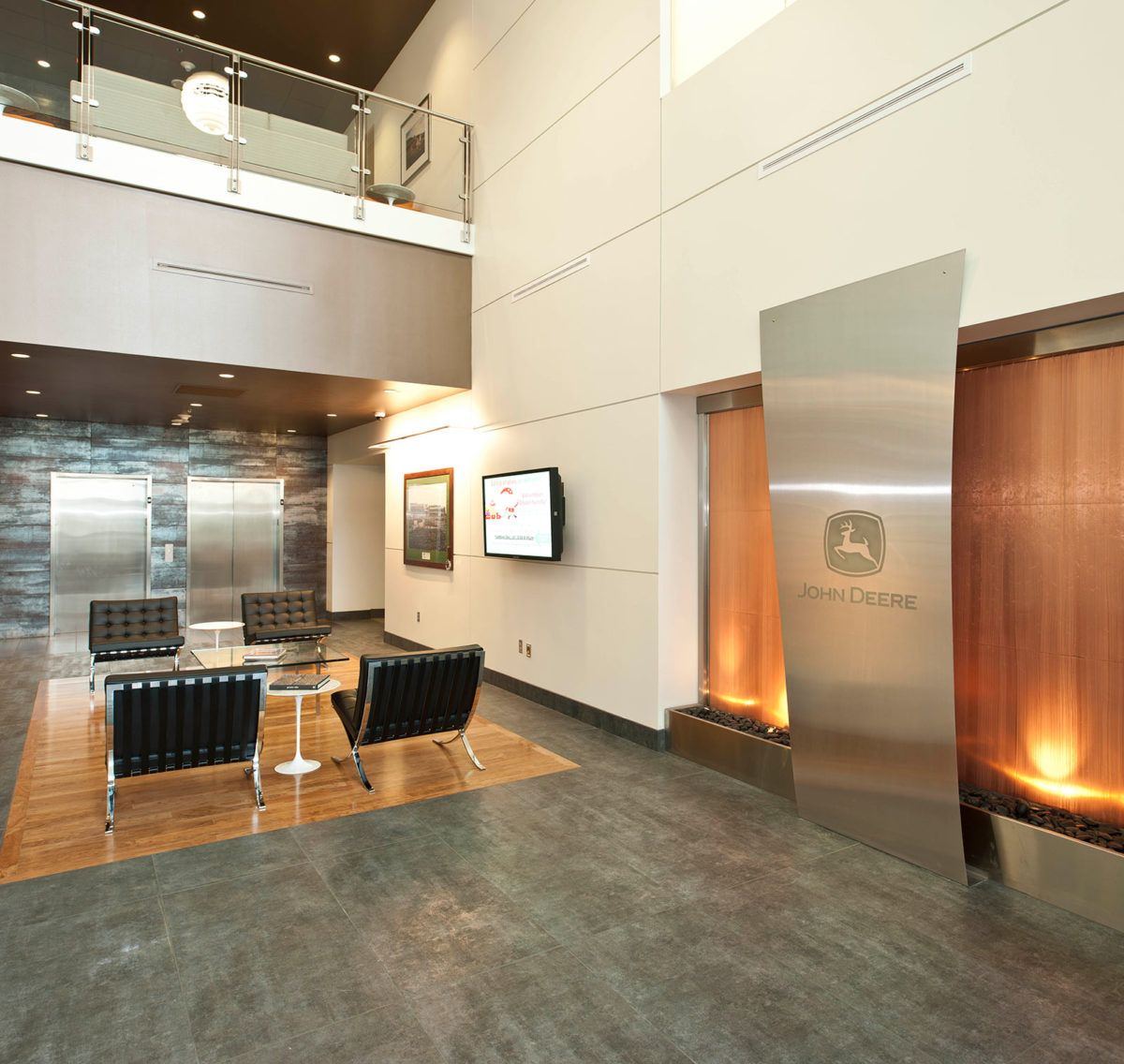John Deere North American Sales and Marketing Headquarters Lobby