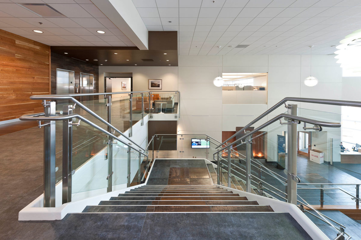 John Deere North American Sales and Marketing Headquarters Top of the Stairs