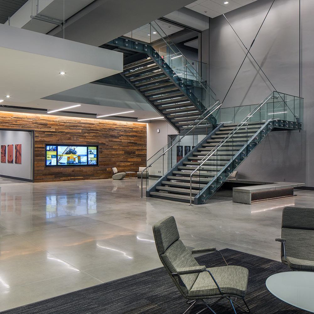 Kiewit Training and Technology Center stairwell