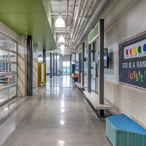 Omaha Public Schools - Bryan Middle School Renovation & Boys & Girls Club of the Midlands Addition Interior