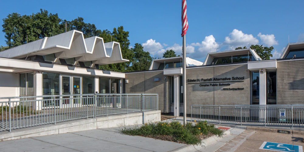 Omaha Public Schools Parrish Alternative School Entrance