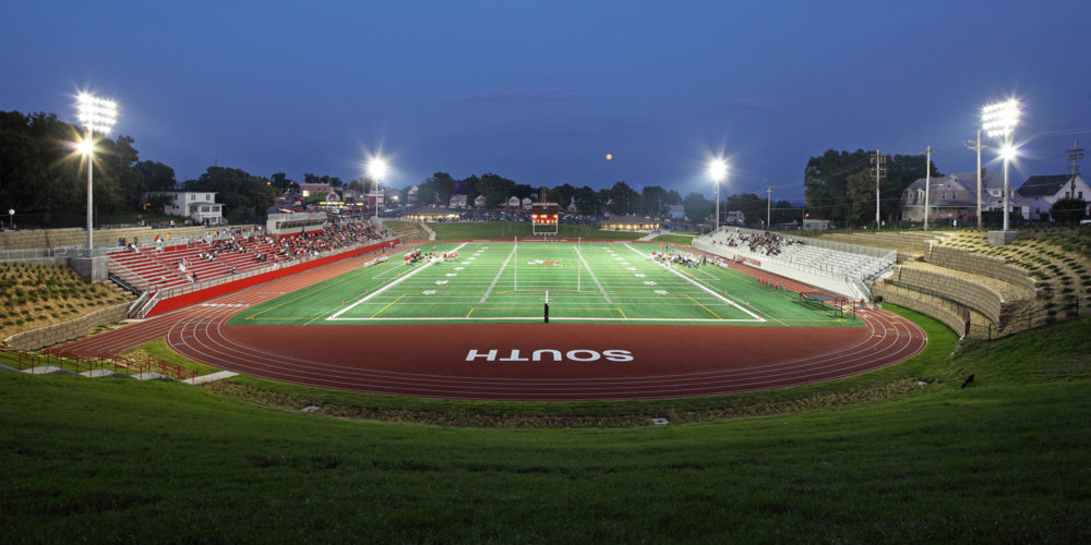 Omaha Public Schools South High School Stadium Night