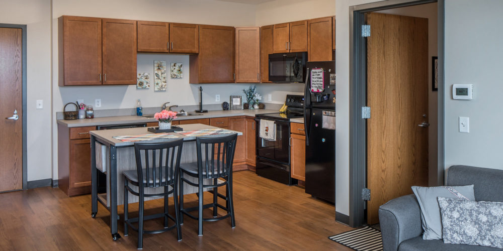 University of Nebraska Kearney Village Flats Apartments Kitchen