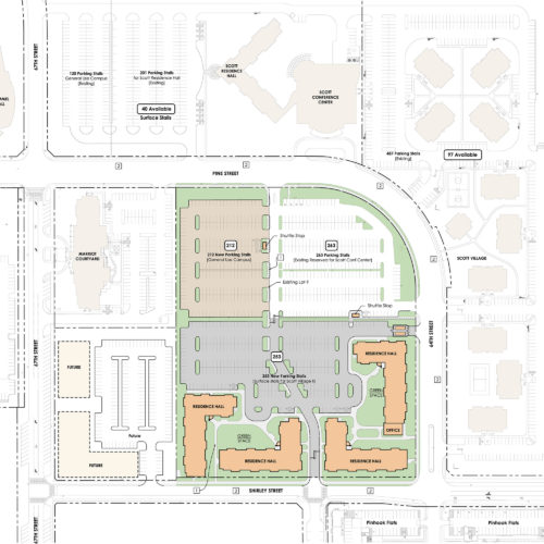 University of Nebraska Omaha - Scott Court - Map