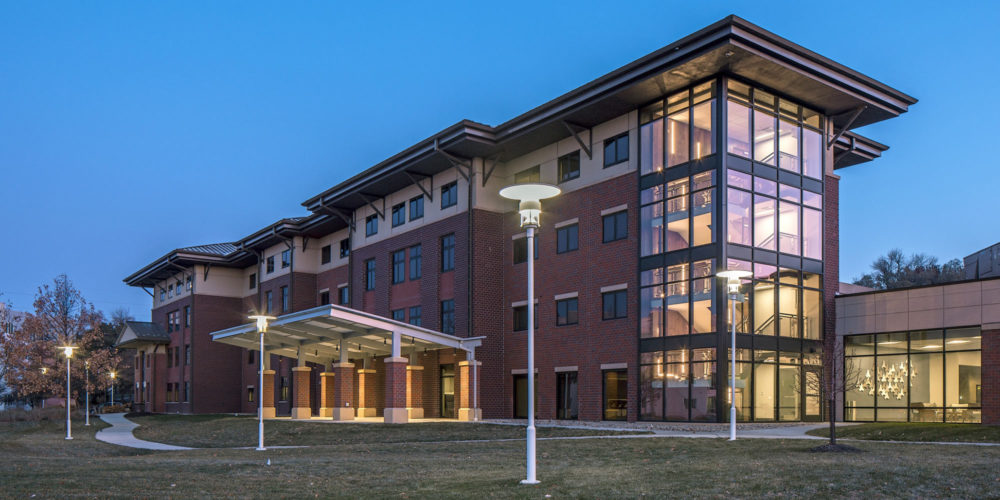 University of Nebraska Omaha Scott Residence Hall Exterior